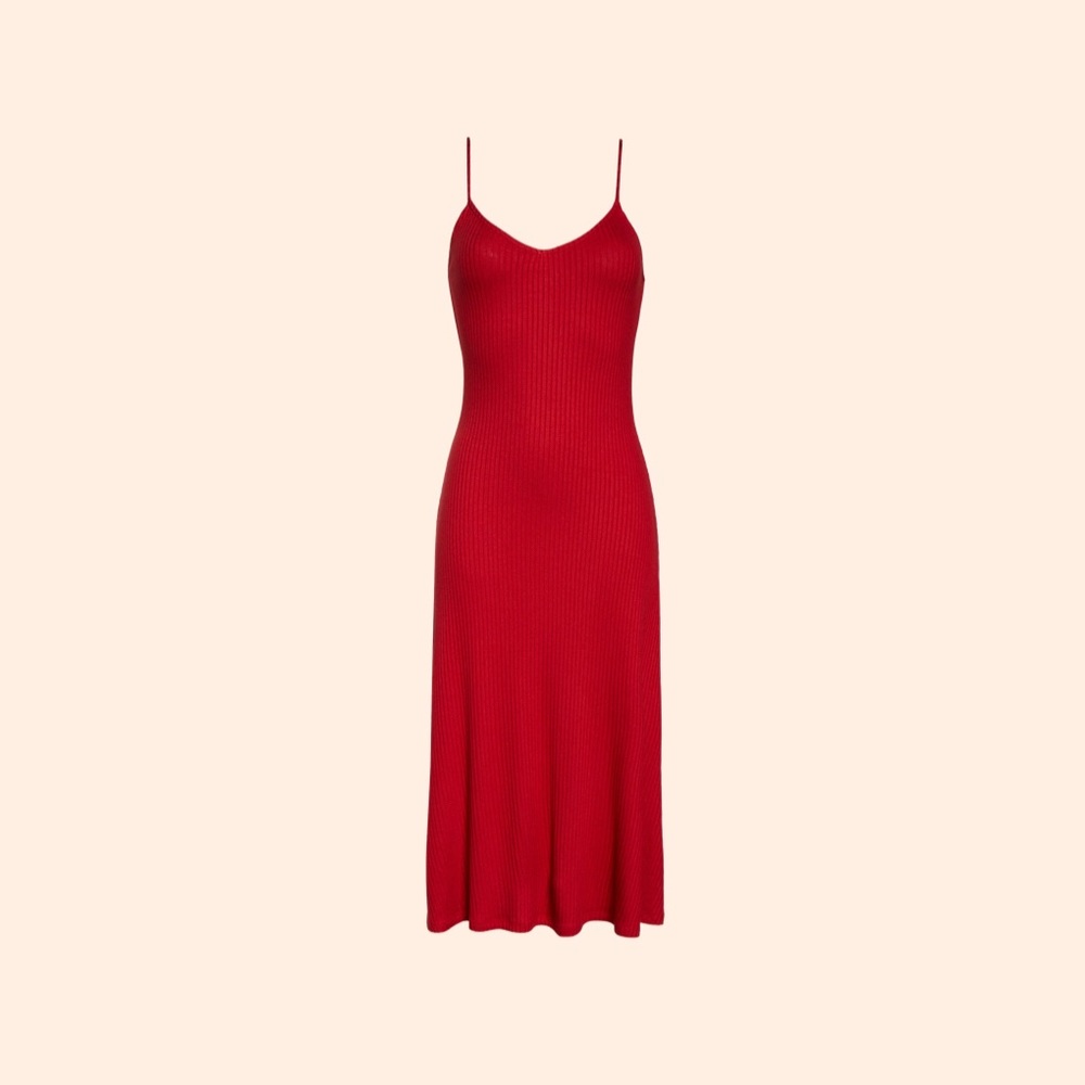 Reformation Shell Dress (Cherry)